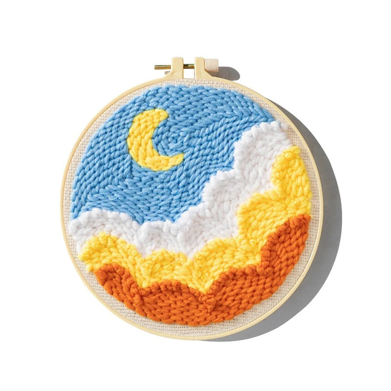 Kit de punzonadora: la Luna y sus nubes