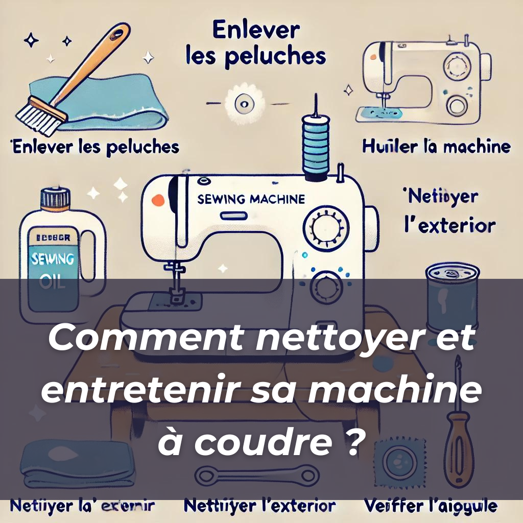 Comment nettoyer et entretenir sa machine à coudre ?