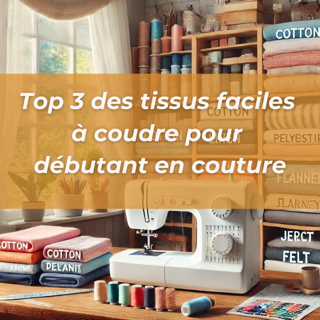 Top 3 des tissus faciles à coudre pour débutant en couture