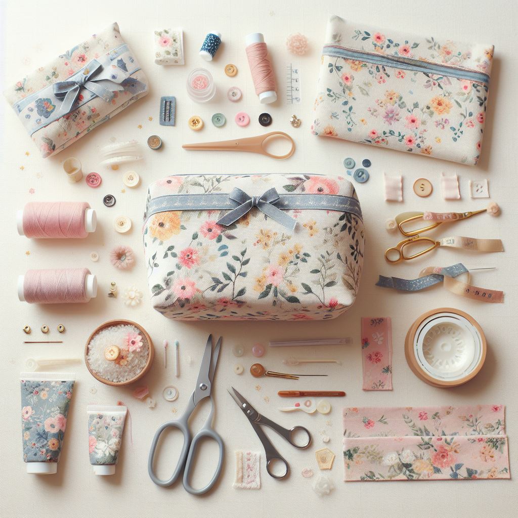 Comment réaliser une jolie trousse de toilette en tissu ?