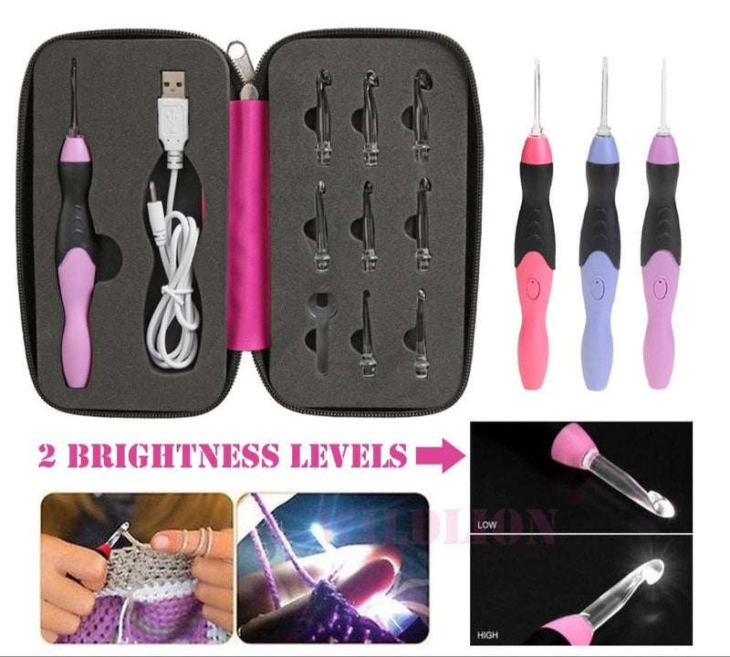 Kit 9 en 1 crochets lumineux LED