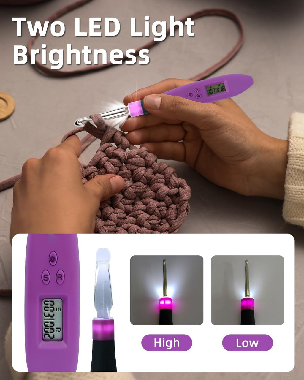 Coffret de 24 crochets lumineux avec compteur numérique