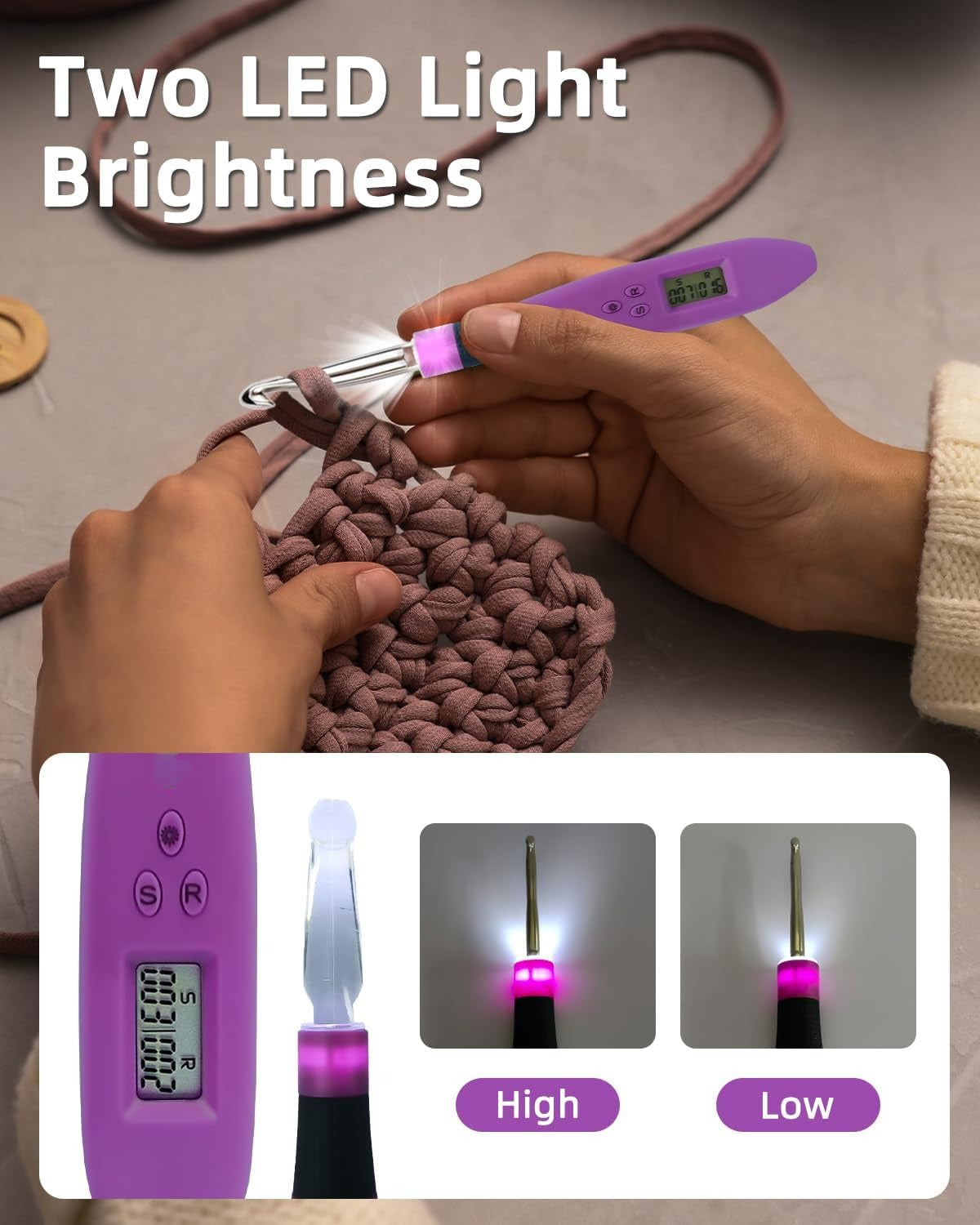 Coffret de 24 crochets lumineux avec compteur numérique