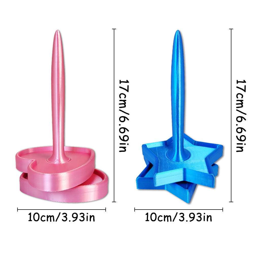 Support de pelote fantaisies — cœur et étoile