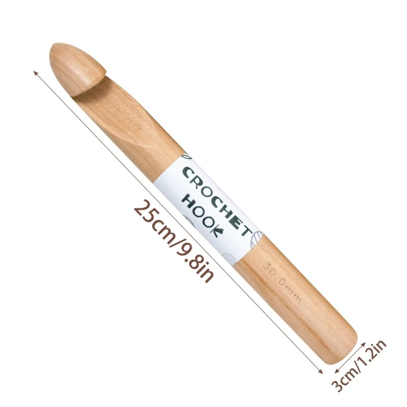 Crochet en bois de hêtre XXL — 30 mm et 35 mm