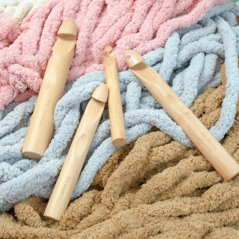Crochet en bois de hêtre XXL — 30 mm et 35 mm
