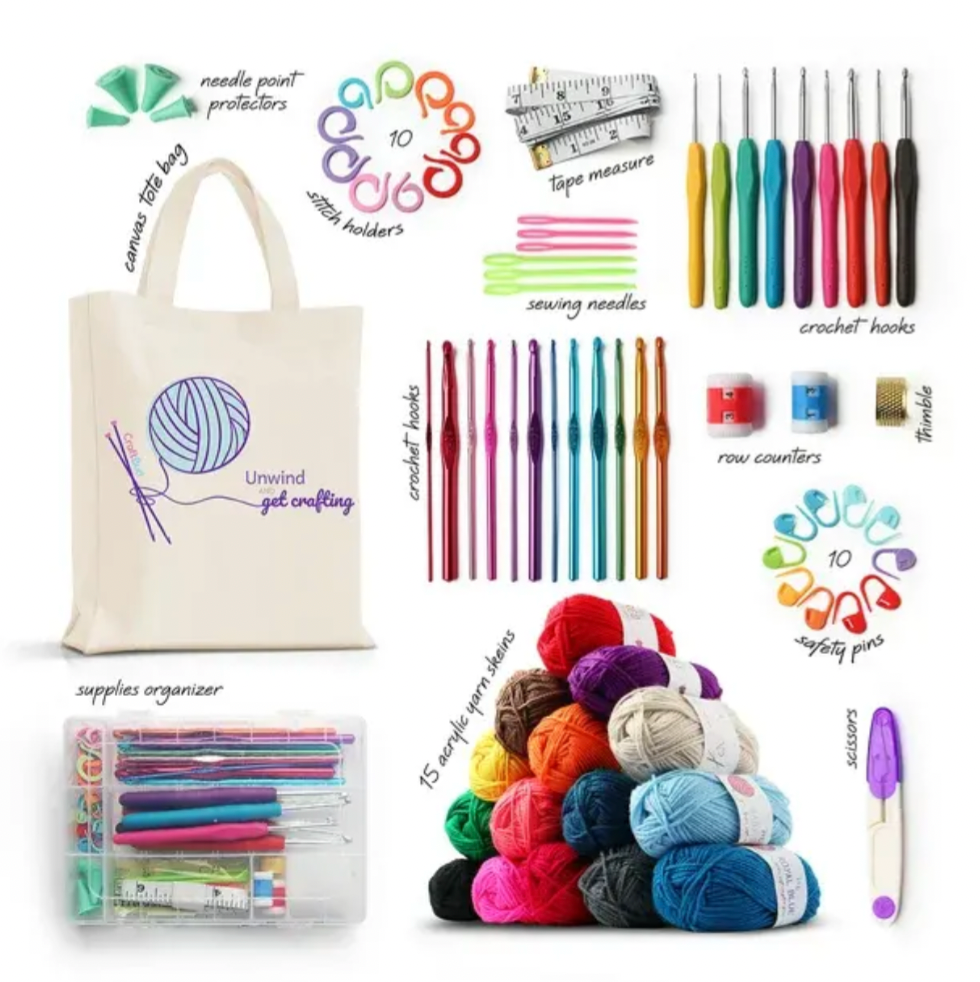 kit completo de crochet