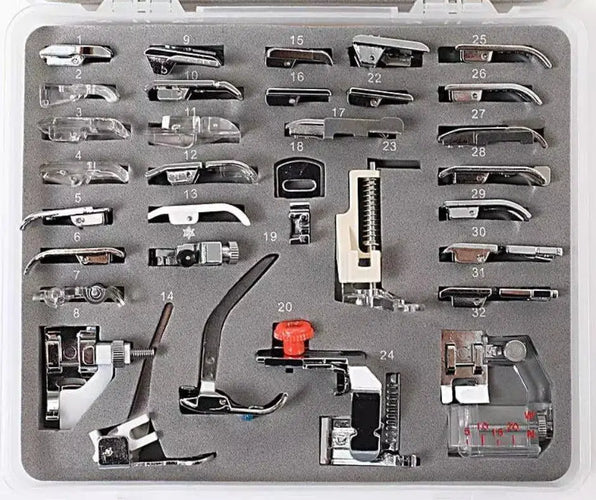 Coffret de 32 pieds presseurs