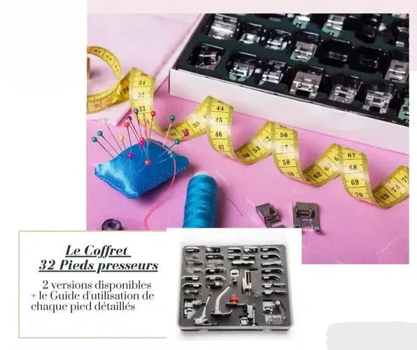 Coffret de 32 pieds presseurs