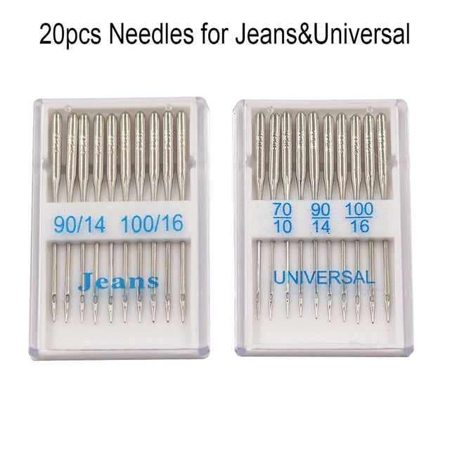 Lot de 20 aiguilles pour machine à coudre