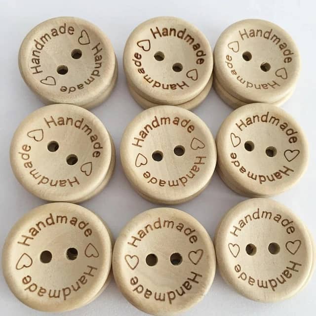 Boutons artisanaux en bois : pour couture et déco