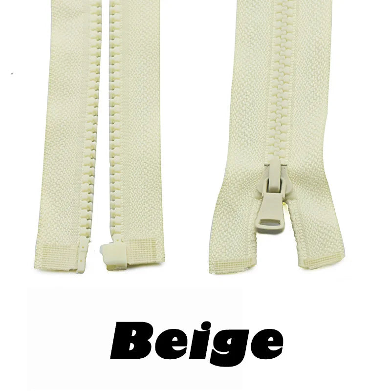 Lot de 10 fermetures à glissière en résine