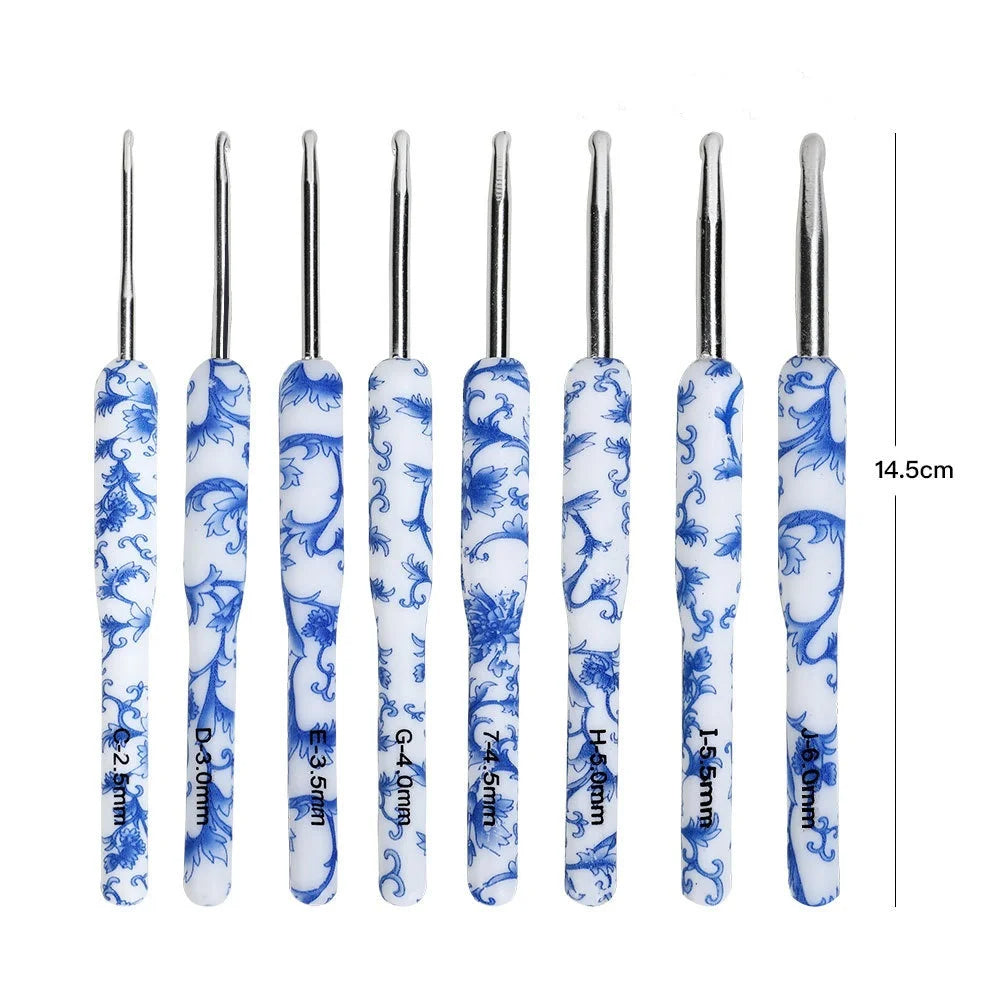 Ensemble de 8 Crochets — 2.5mm à 6mm