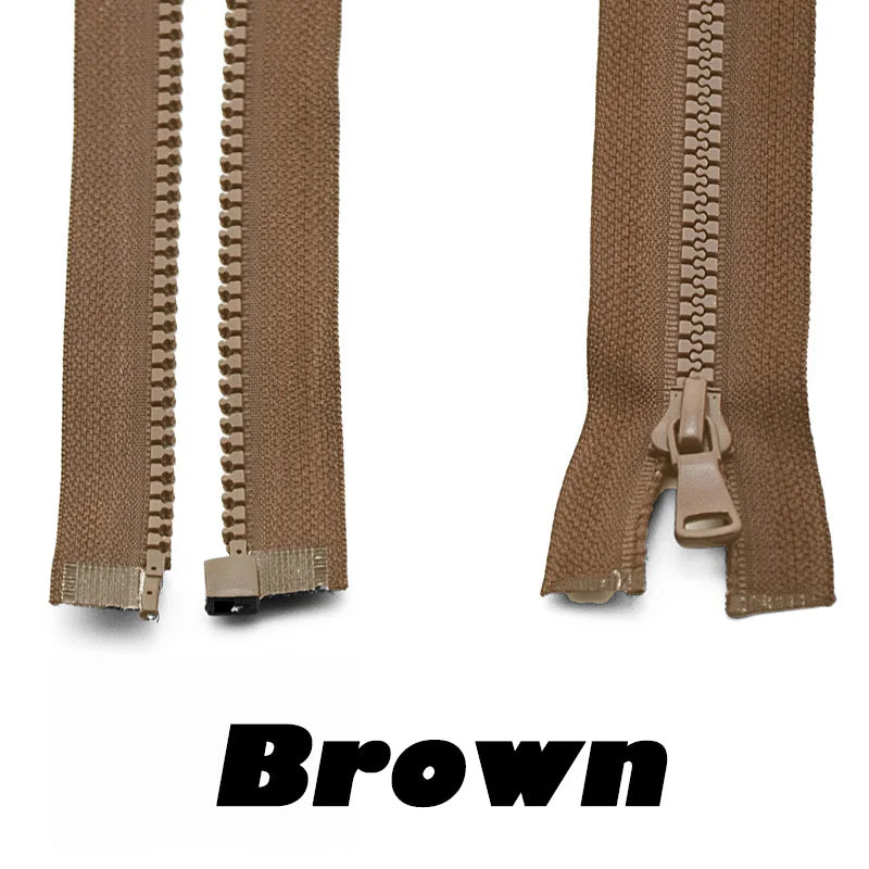 Lot de 10 fermetures à glissière en résine