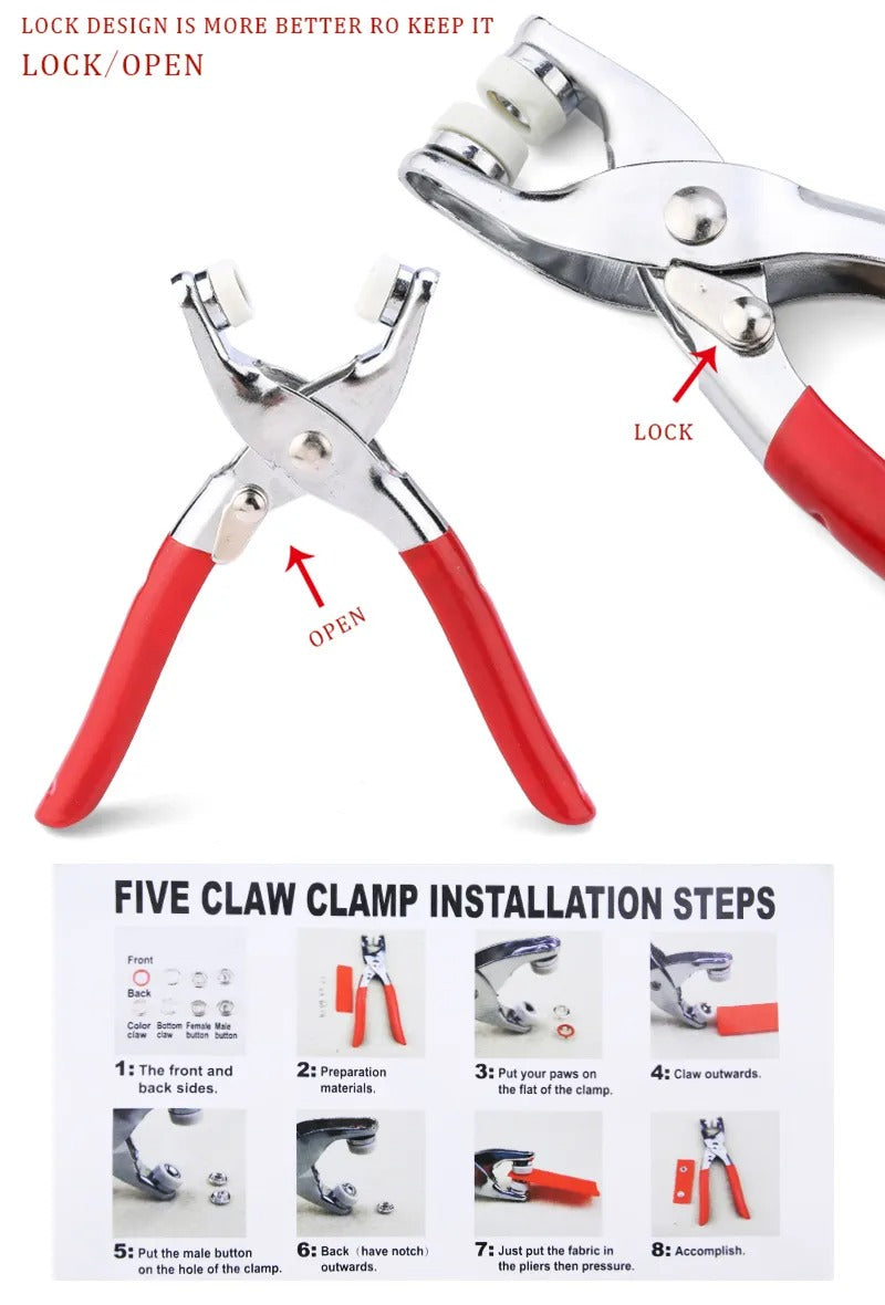 Kit d'outils de fixation à pression