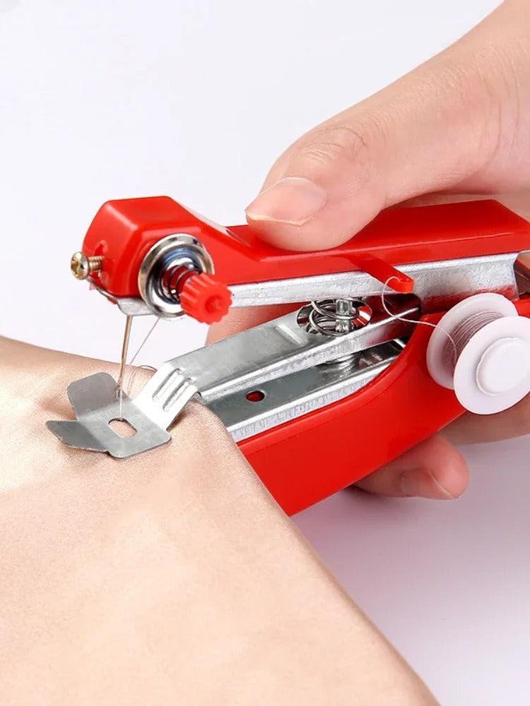 Mini máquina de coser a mano.