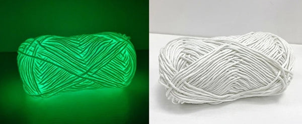 Pelote de laine fluorescente