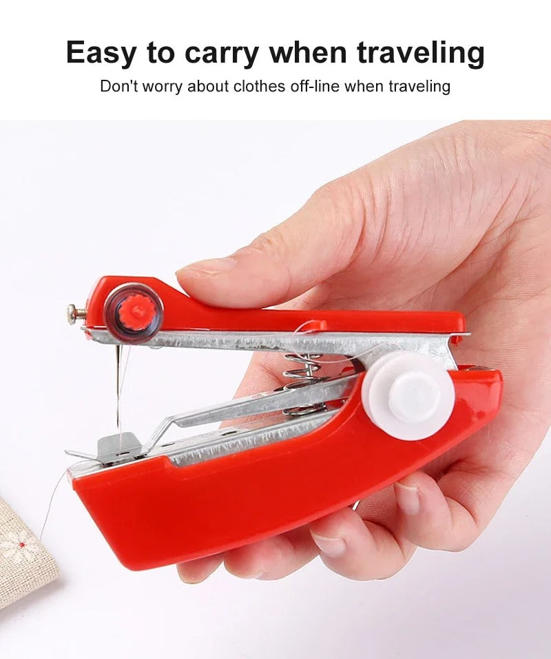 Mini máquina de coser a mano.
